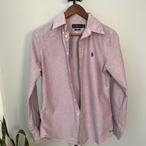 Ralph Lauren Classic Fit Oxford in Purple